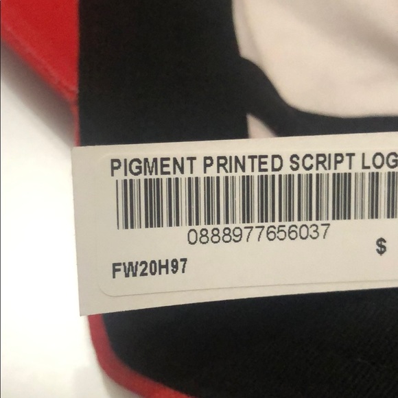 SOLD!!! Supreme Pigment Print Script Logo 6-Panel - Picture 4 of 4